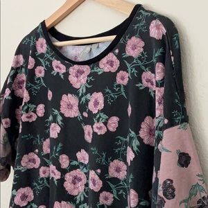 ASOS Plus-Size Floral Retro Tee